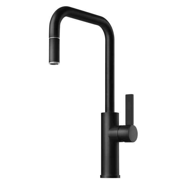 KÖKSBLANDARE ARM985 UTDRAGBAR PIP MATTSVART | Beijerbygg Byggmaterial